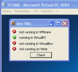 TVirtualMachines inside VirtualPC