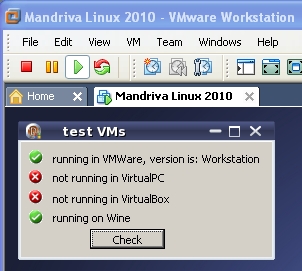 TVirtualMachines with Wine